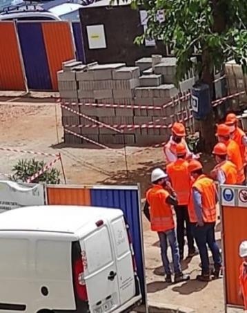 Postes électriques des lignes tramway T3, T4 à Casablanca